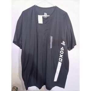 play station 2021 t shirt XL Black With White Side Logo 23”x27”